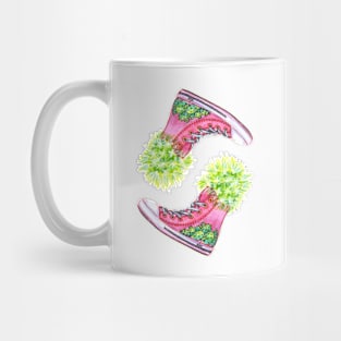 cacti in sneakers Mug